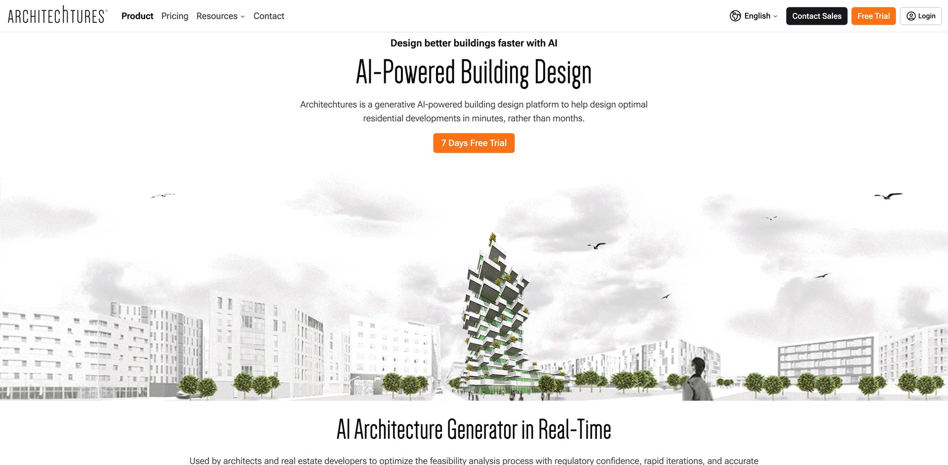 architechtures.com - Generates building designs and accelerates feasibility studies.