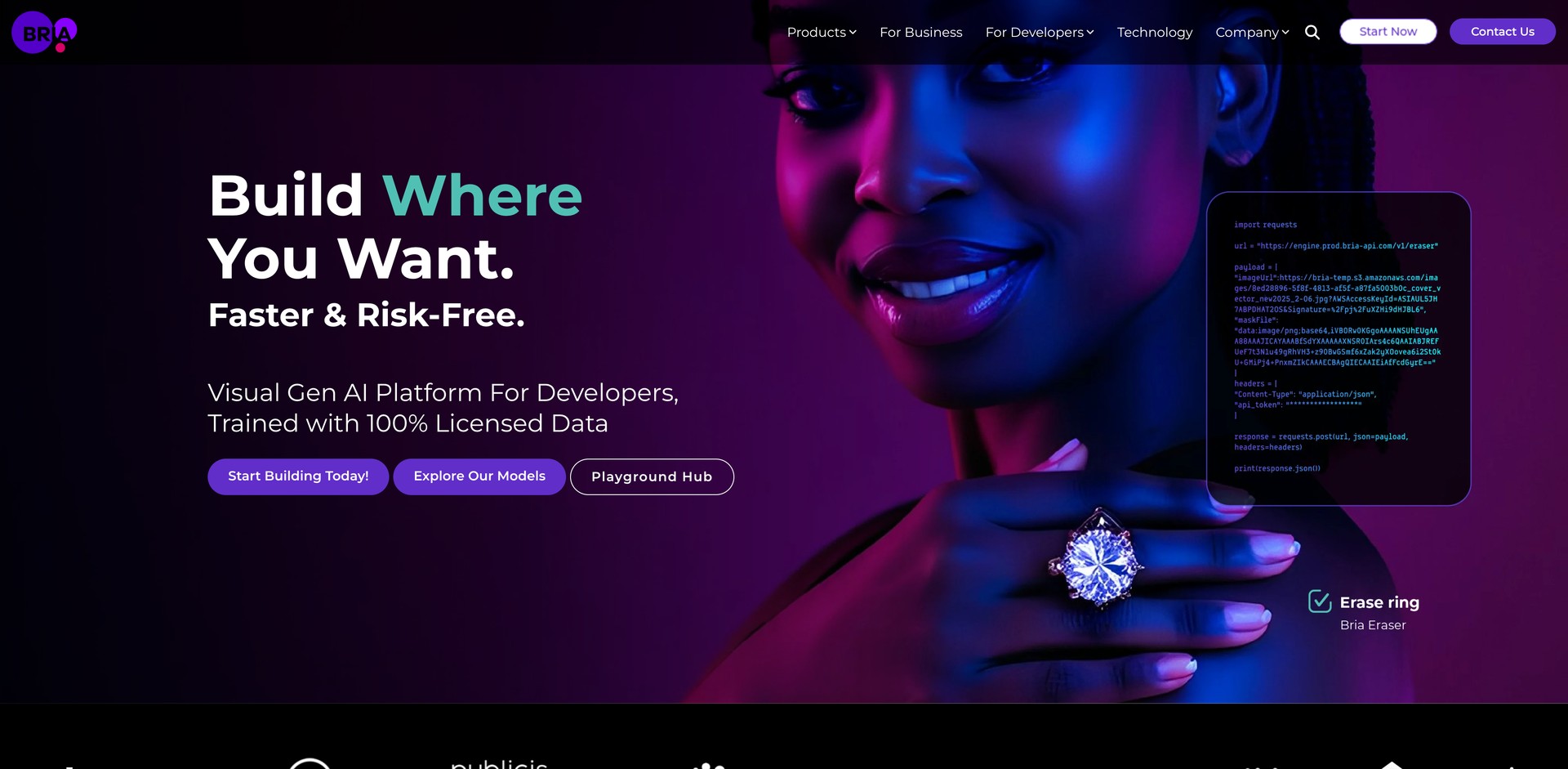 bria.ai - Build, edit, and deploy product and campaign images and models.