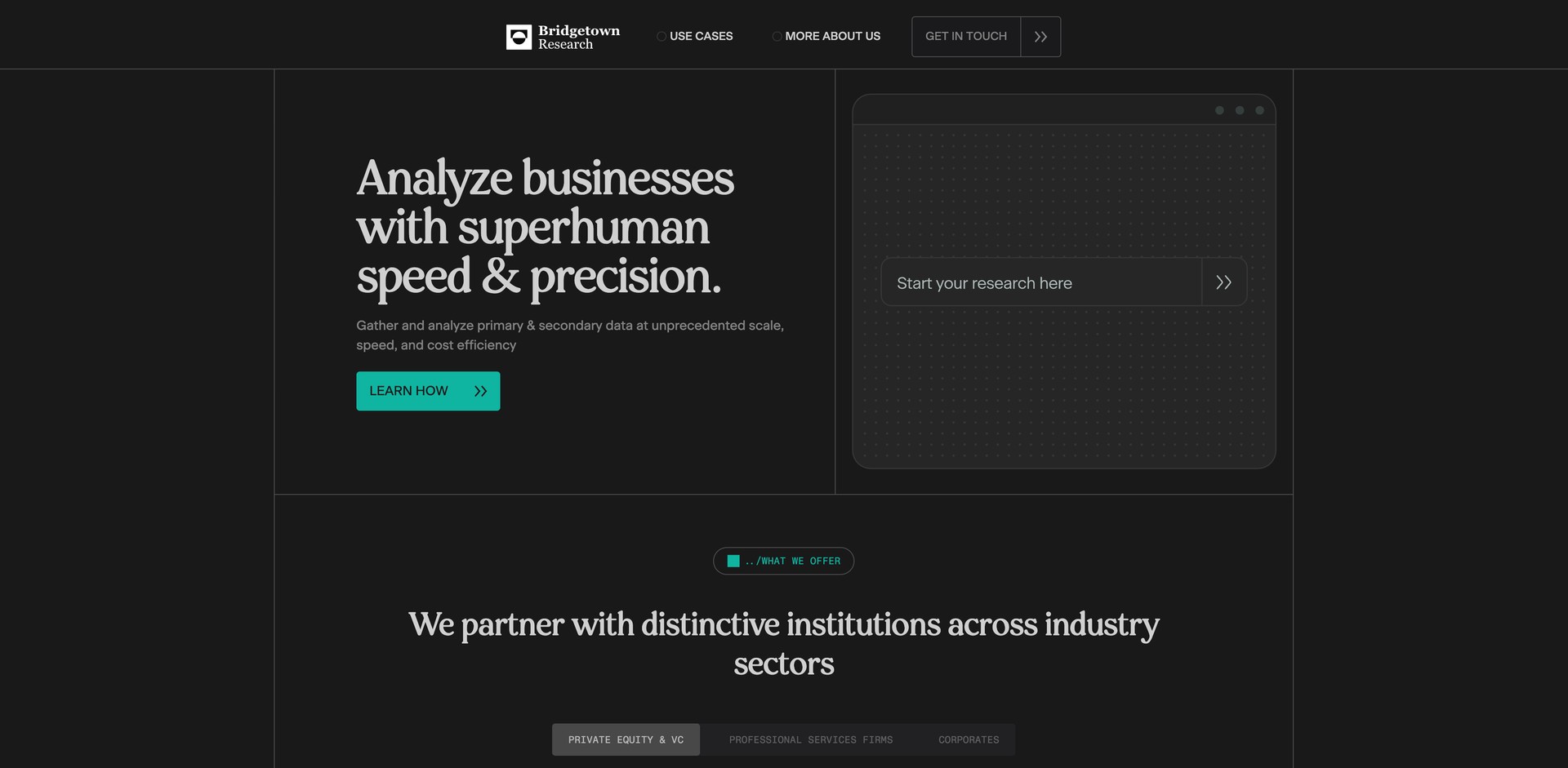 bridgetownresearch.com - Market research, investment analysis, and value creation.