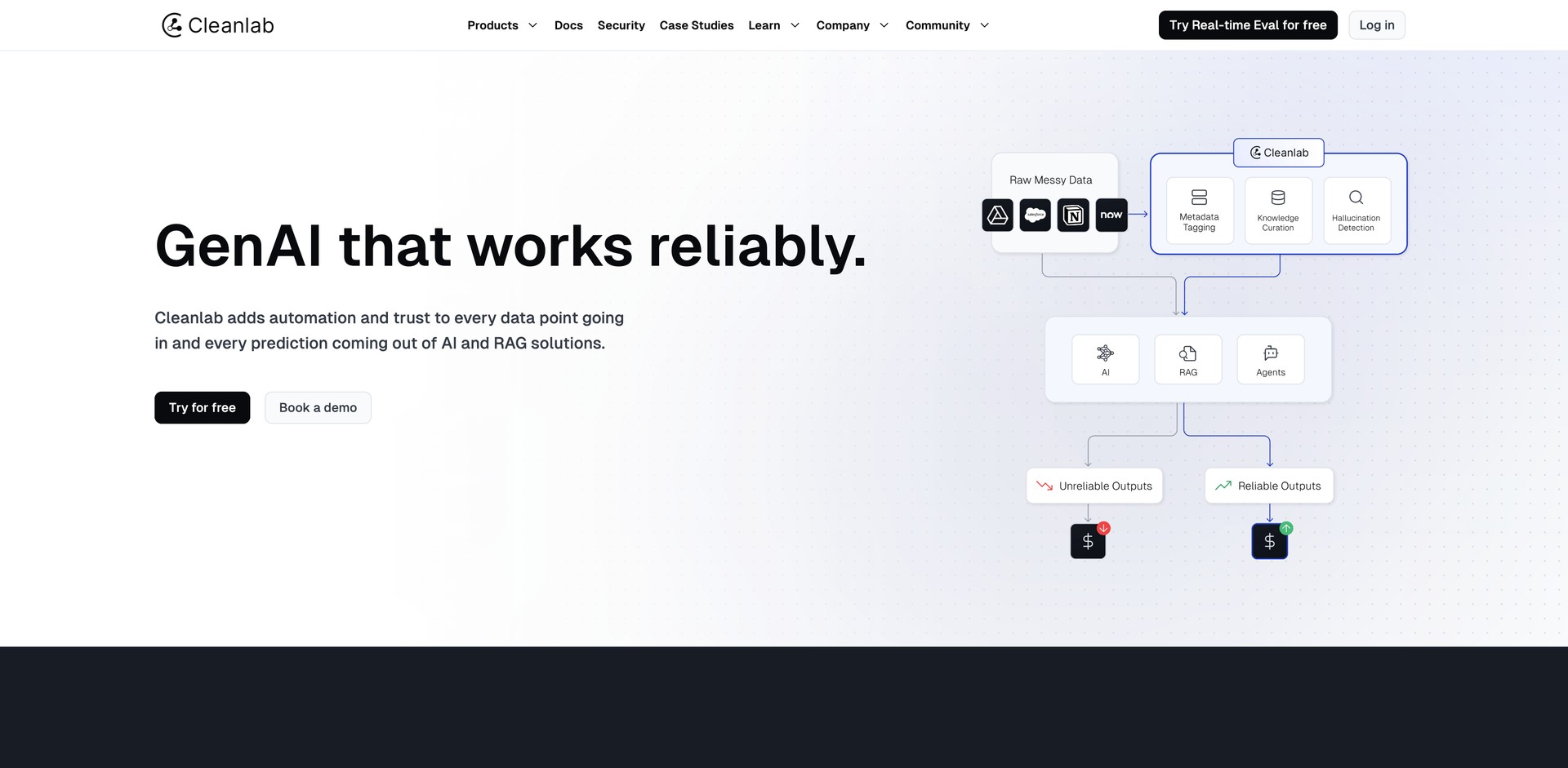 cleanlab.ai - Automates analytics and models to improve data accuracy