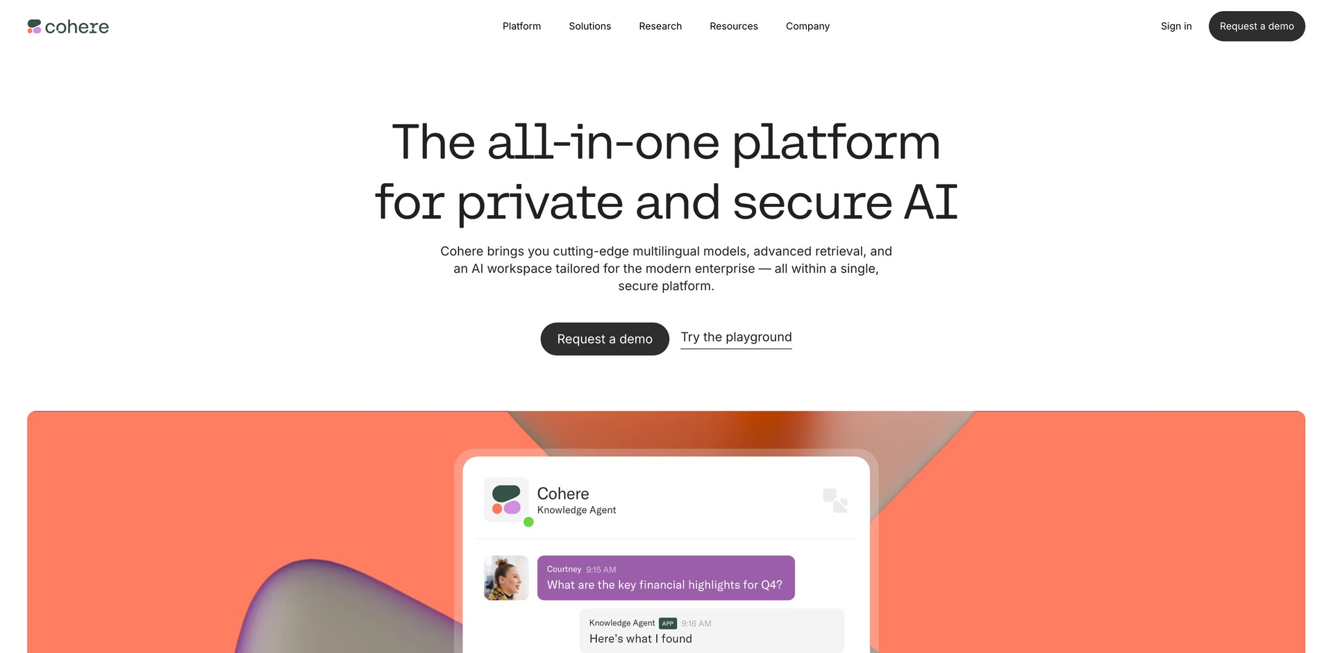 cohere.com - Build, deploy, and scale enterprise language models securely.