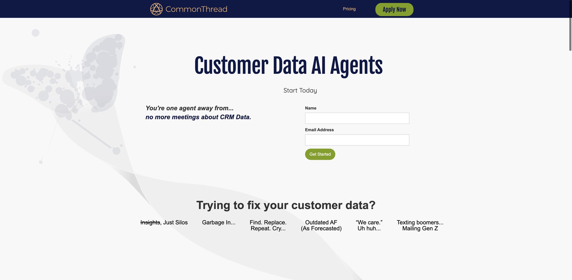 commonthread.ai - Fixes customer profiles, messaging, and channels.