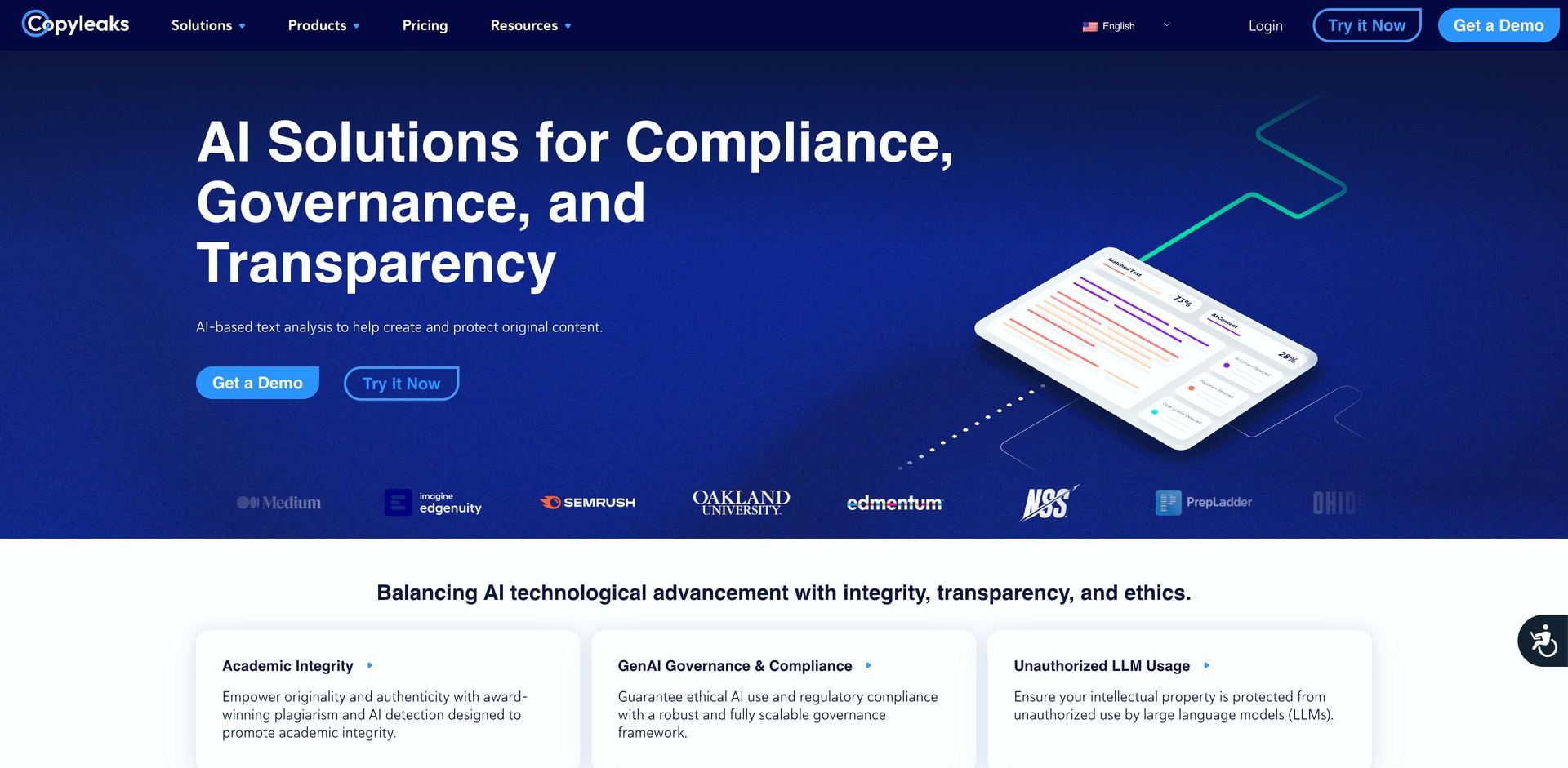 copyleaks.com - Detects plagiarism, AI-generated text, and code duplication.