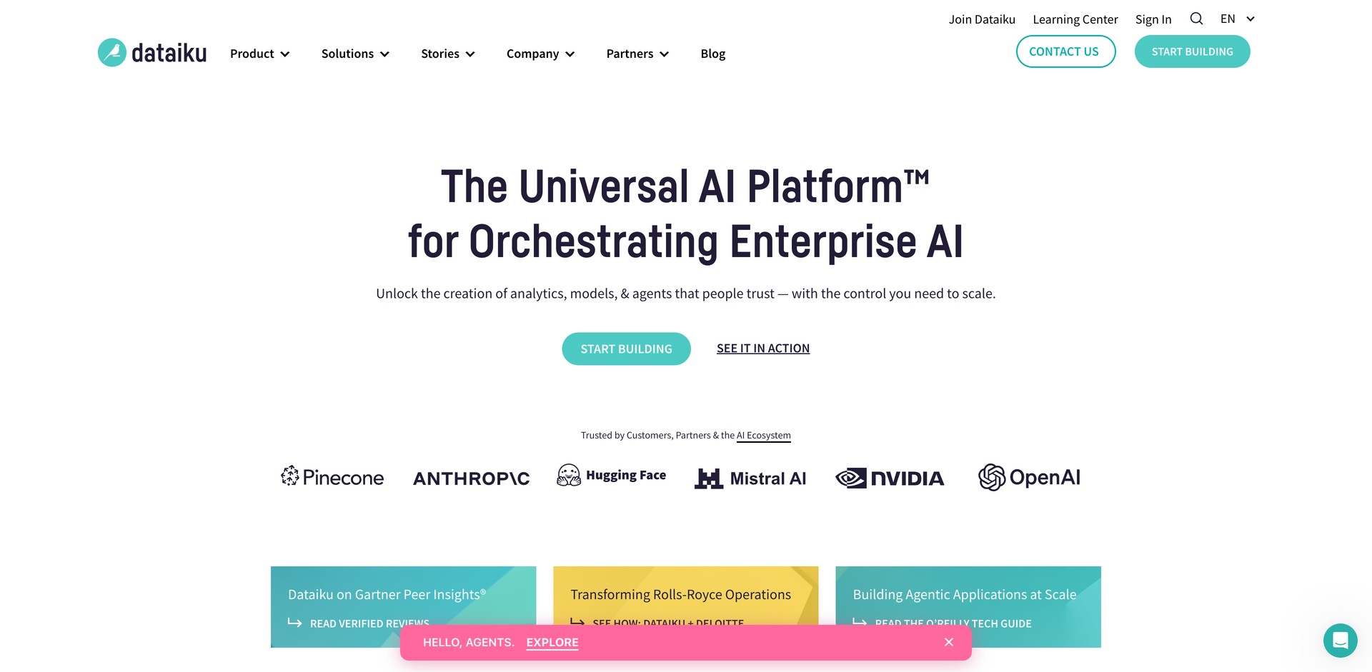 dataiku.com - Builds, deploys, and manages ML models.