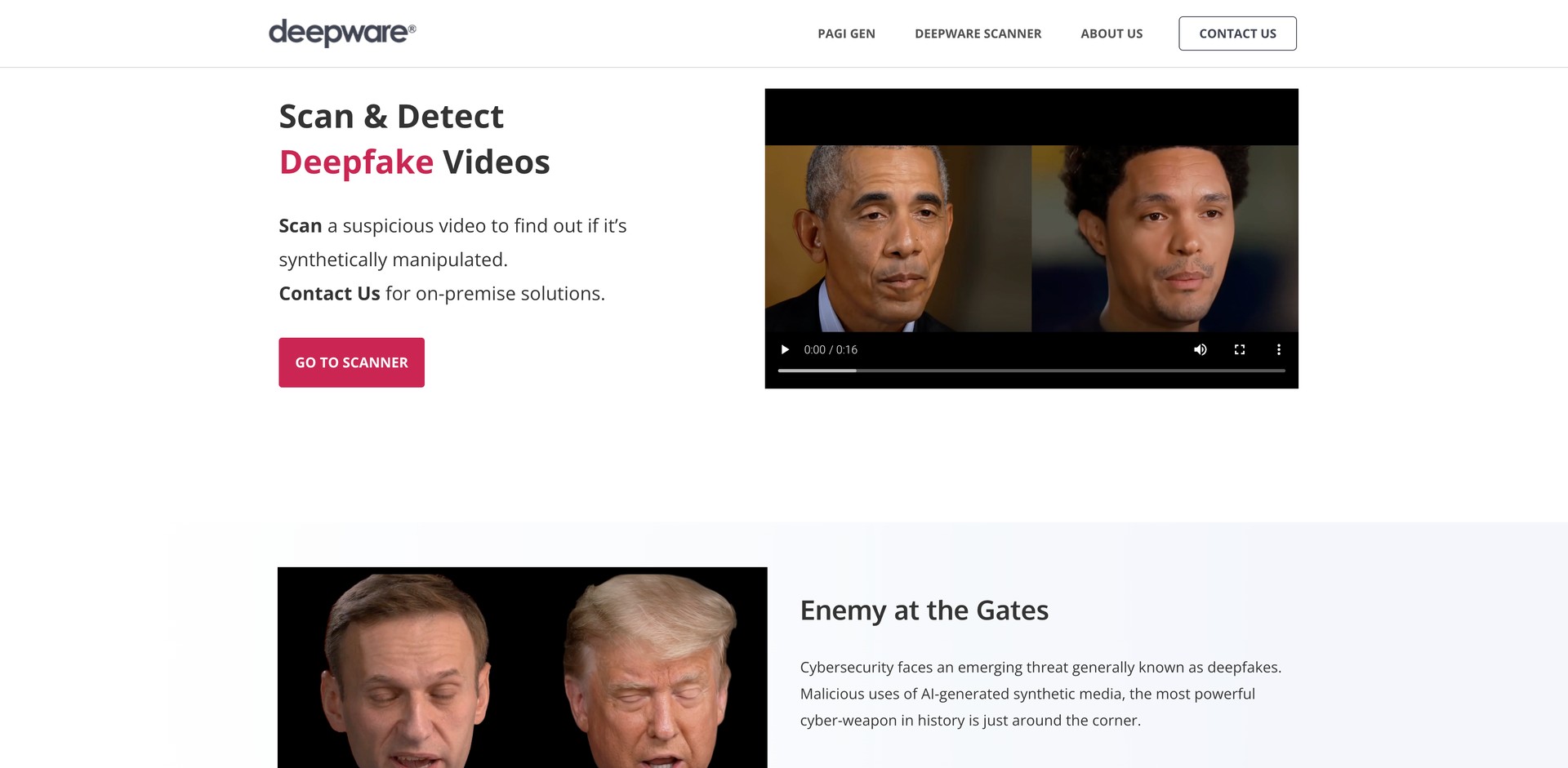 deepware.ai - Detects deepfakes and synthetic media manipulations in videos.