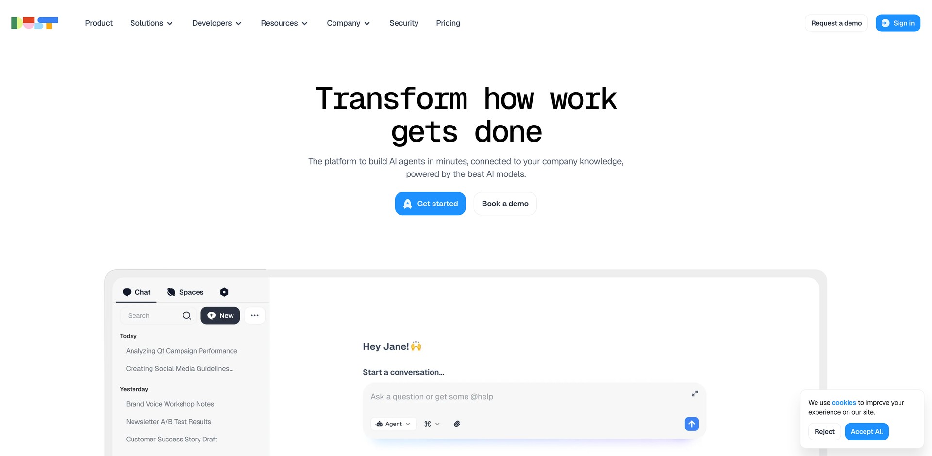 dust.tt - Automates tasks, analyzes data, answers questions using company d