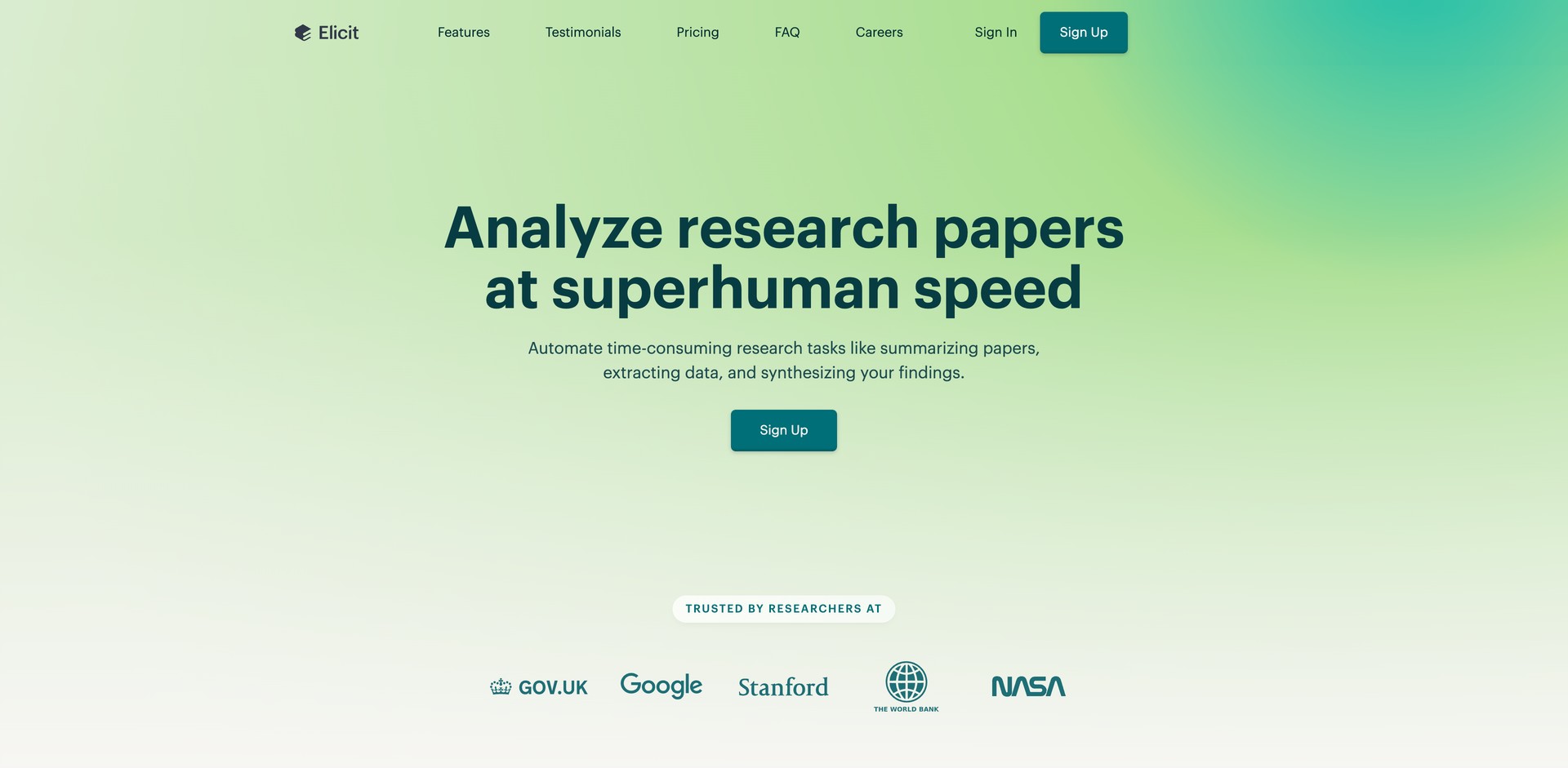 elicit.com - Summarizes, extracts data, synthesizes findings from research pap