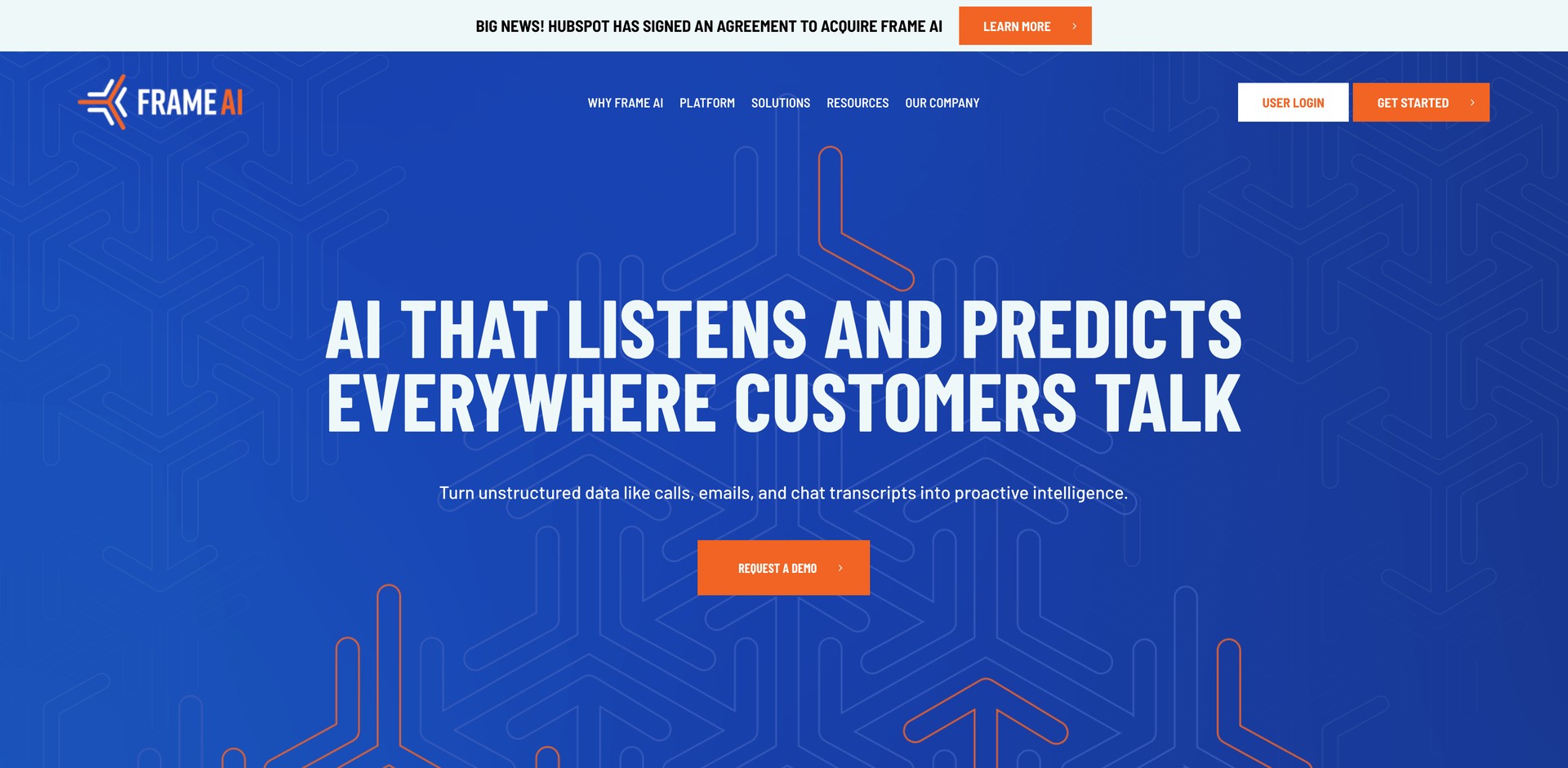 frame.ai - Analyzes customer data to predict outcomes and drive growth.