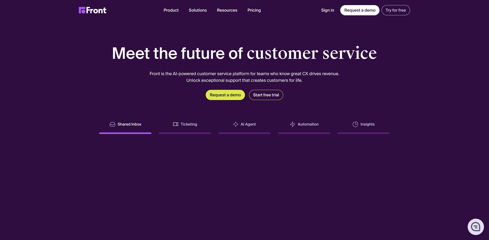 front.com - Customer service platform with automation and collaboration.