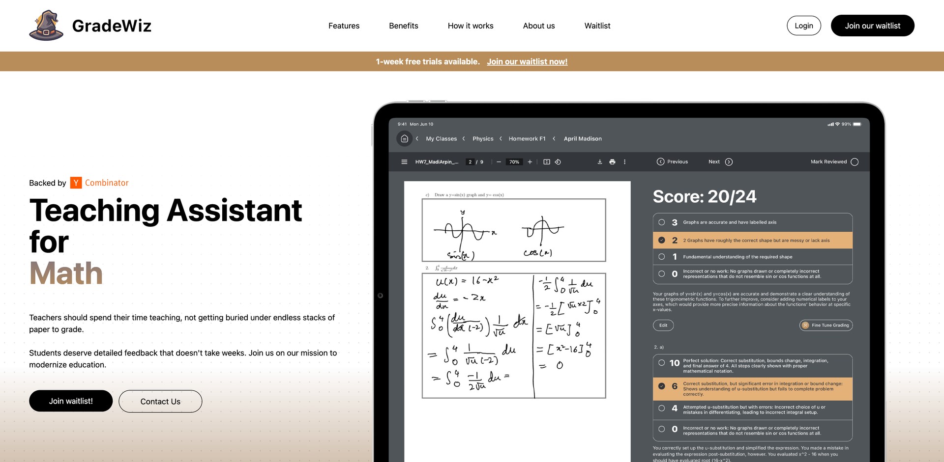 gradewiz.ai - GradeWiz automates grading and feedback for educators.