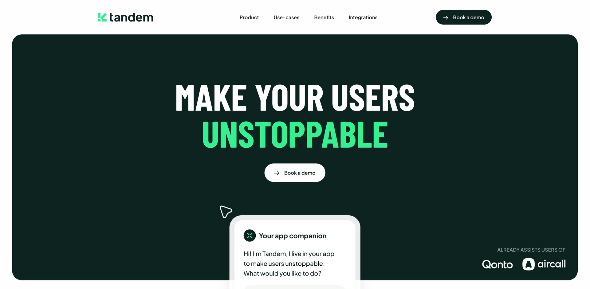 hellotandem.ai - In-app user guidance for feature discovery, setup, and troublesho