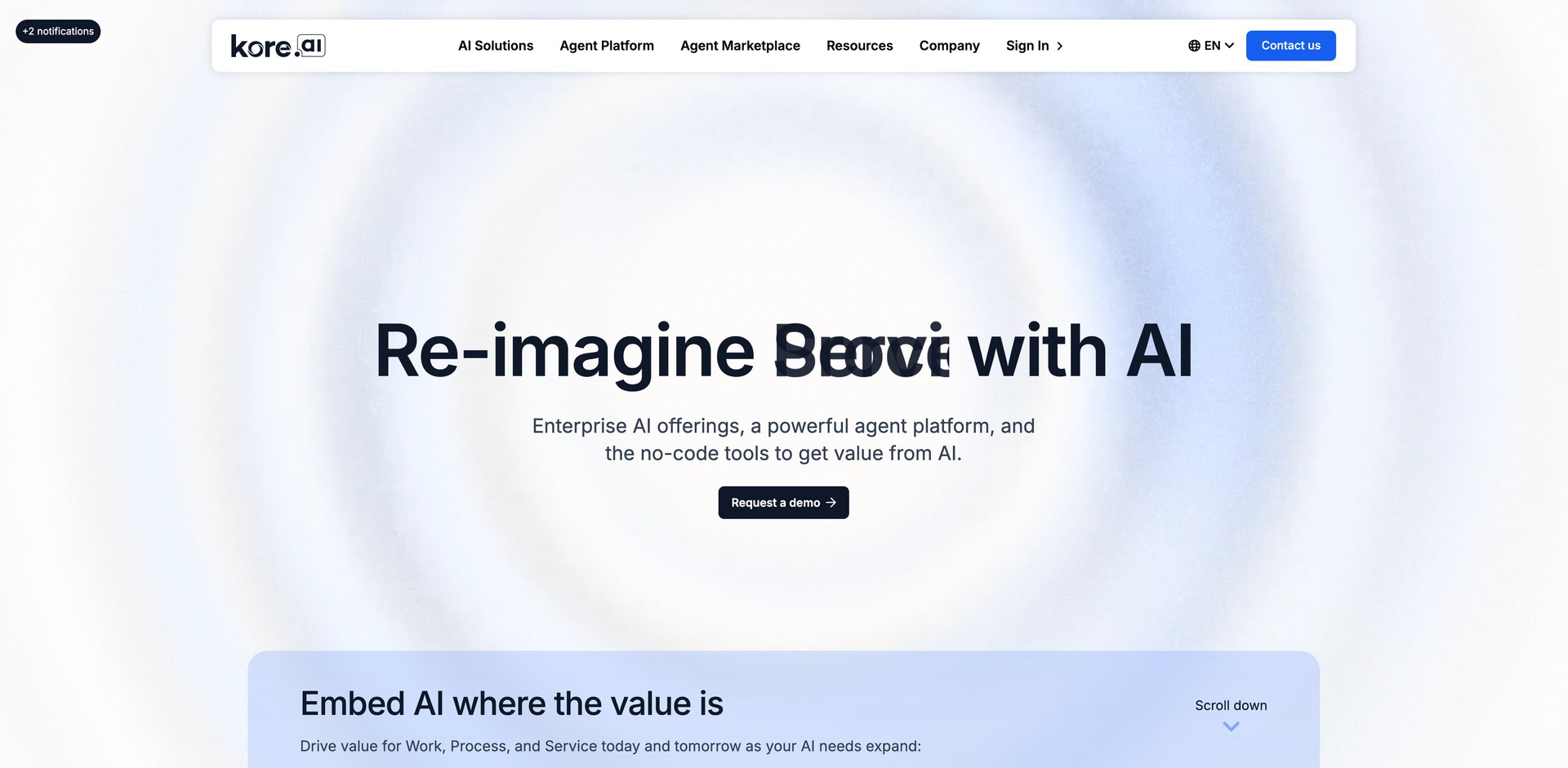 kore.ai - No-code platform builds conversational agents for automation.