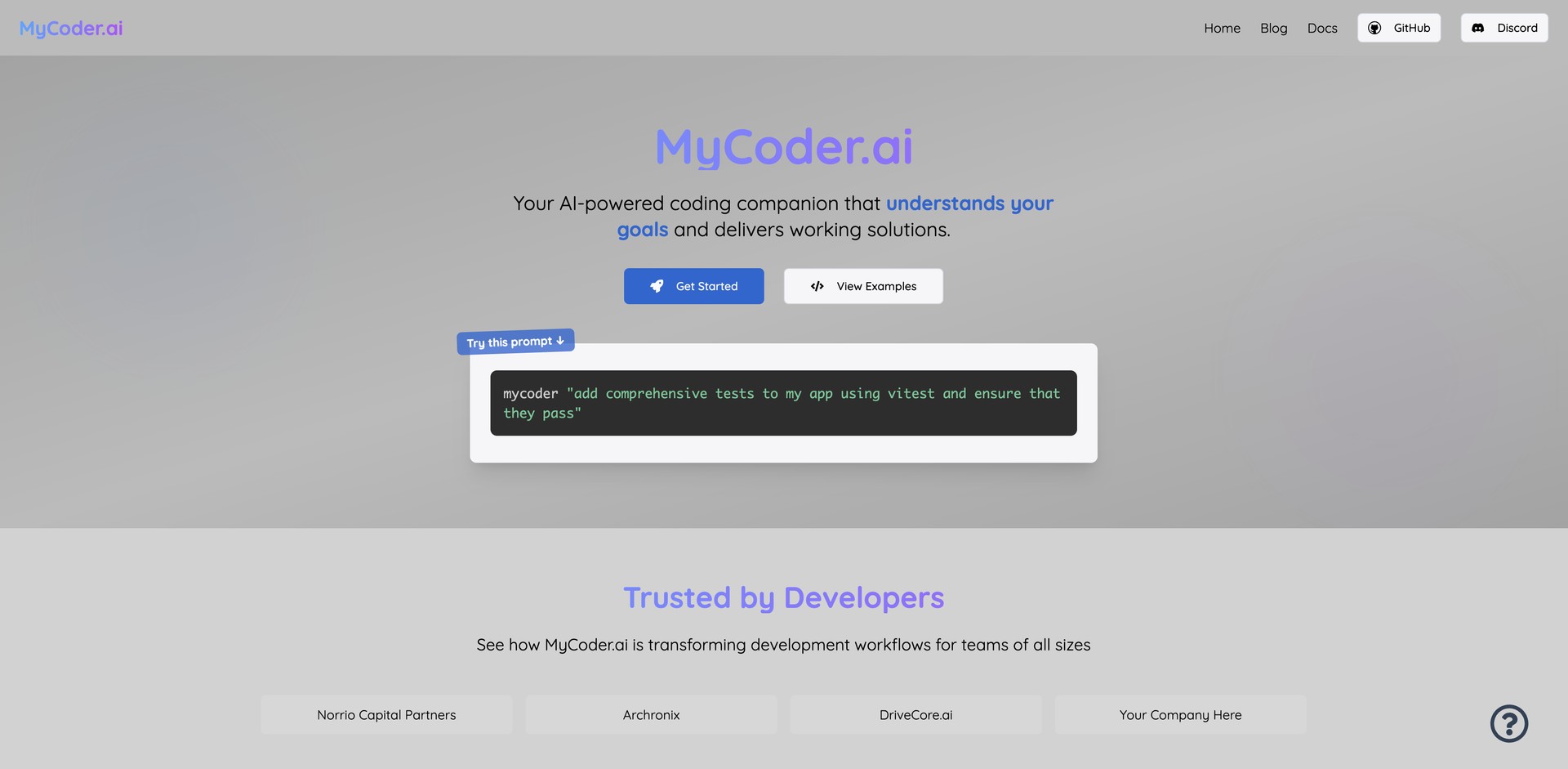mycoder.ai - Automates code generation, analysis, debugging, and review.