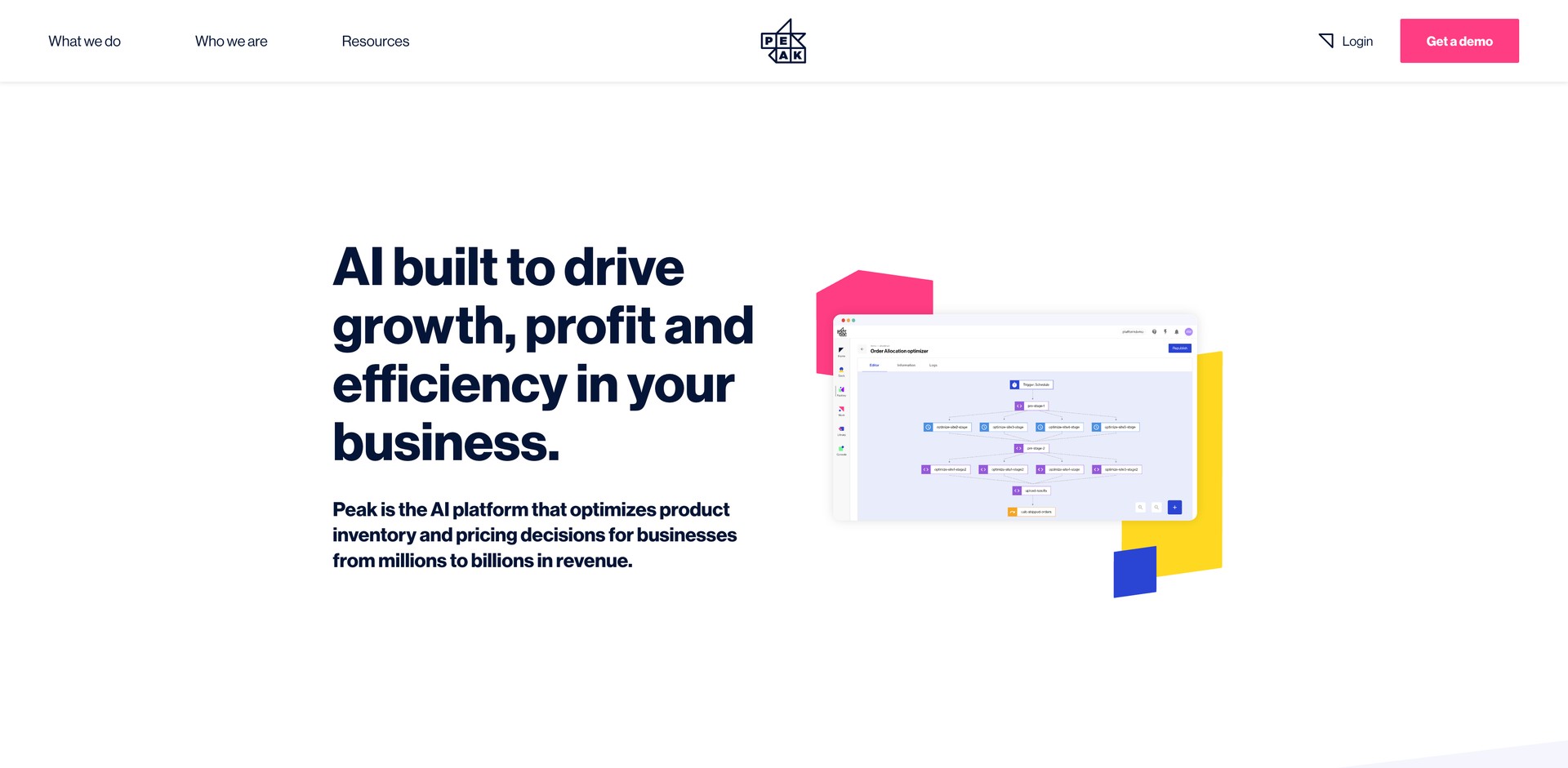 peak.ai - Optimize inventory and pricing to increase profit.