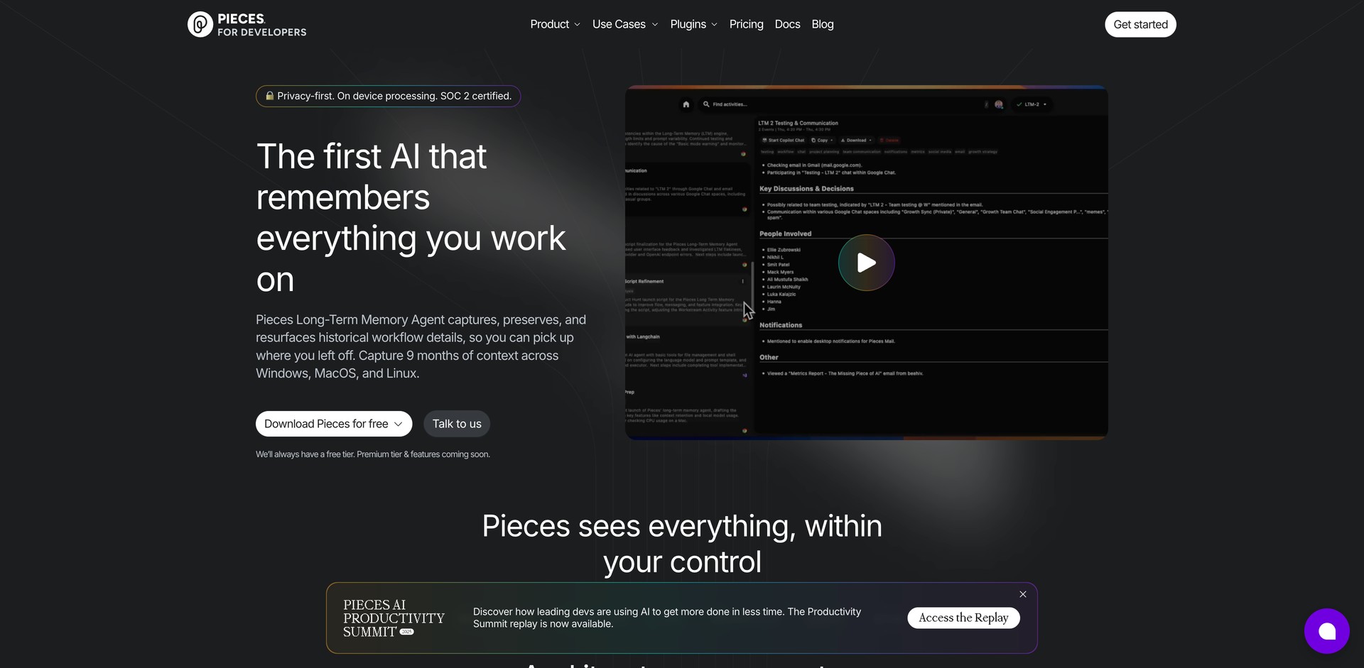 pieces.app - Private code snippet manager with LLM.