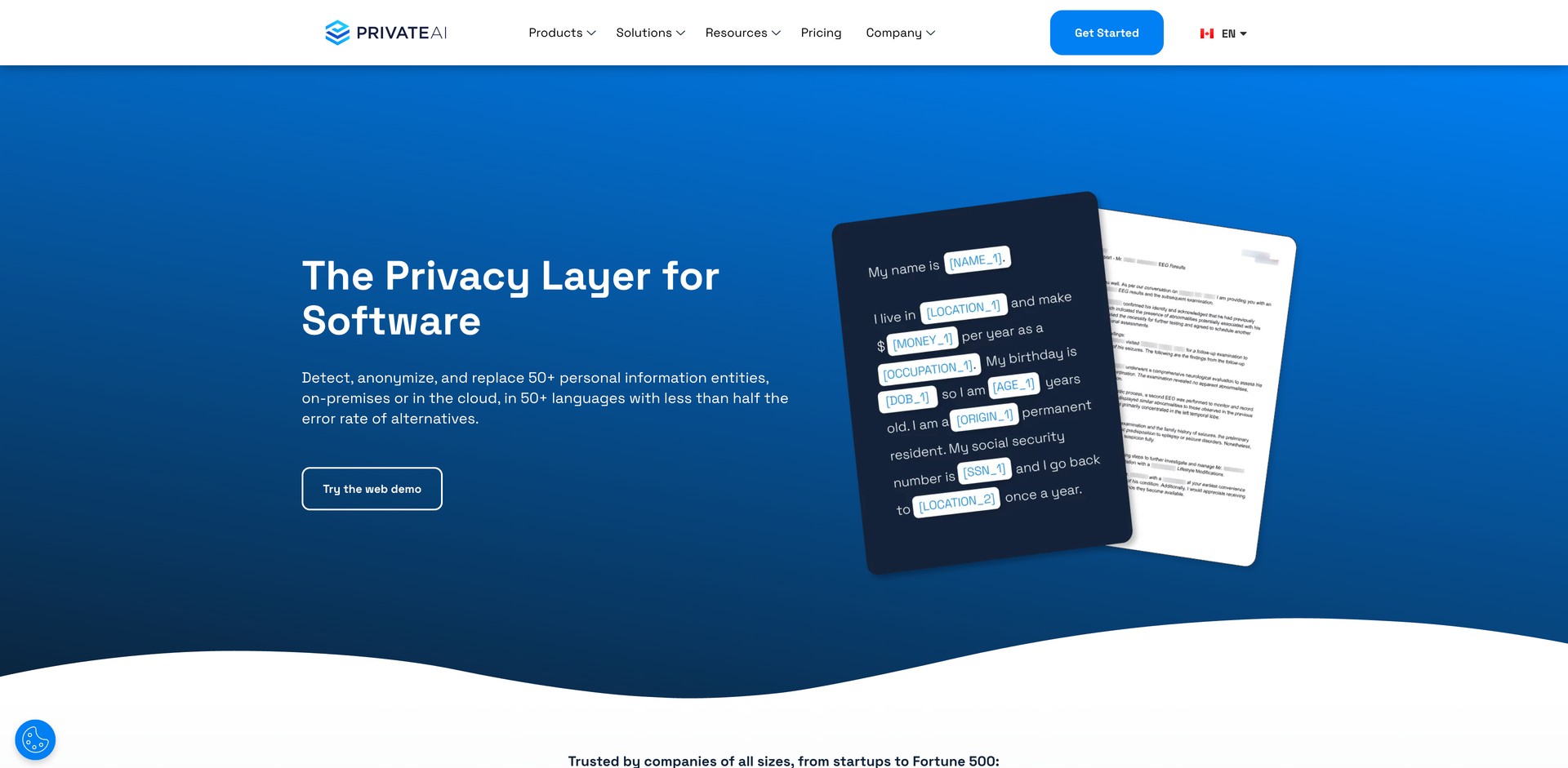private-ai.com - Redacts PII to protect privacy in LLMs and APIs.