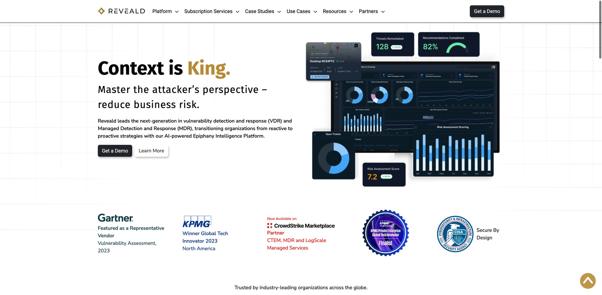 reveald.com - Predicts vulnerabilities, prioritizes responses, detects threats.