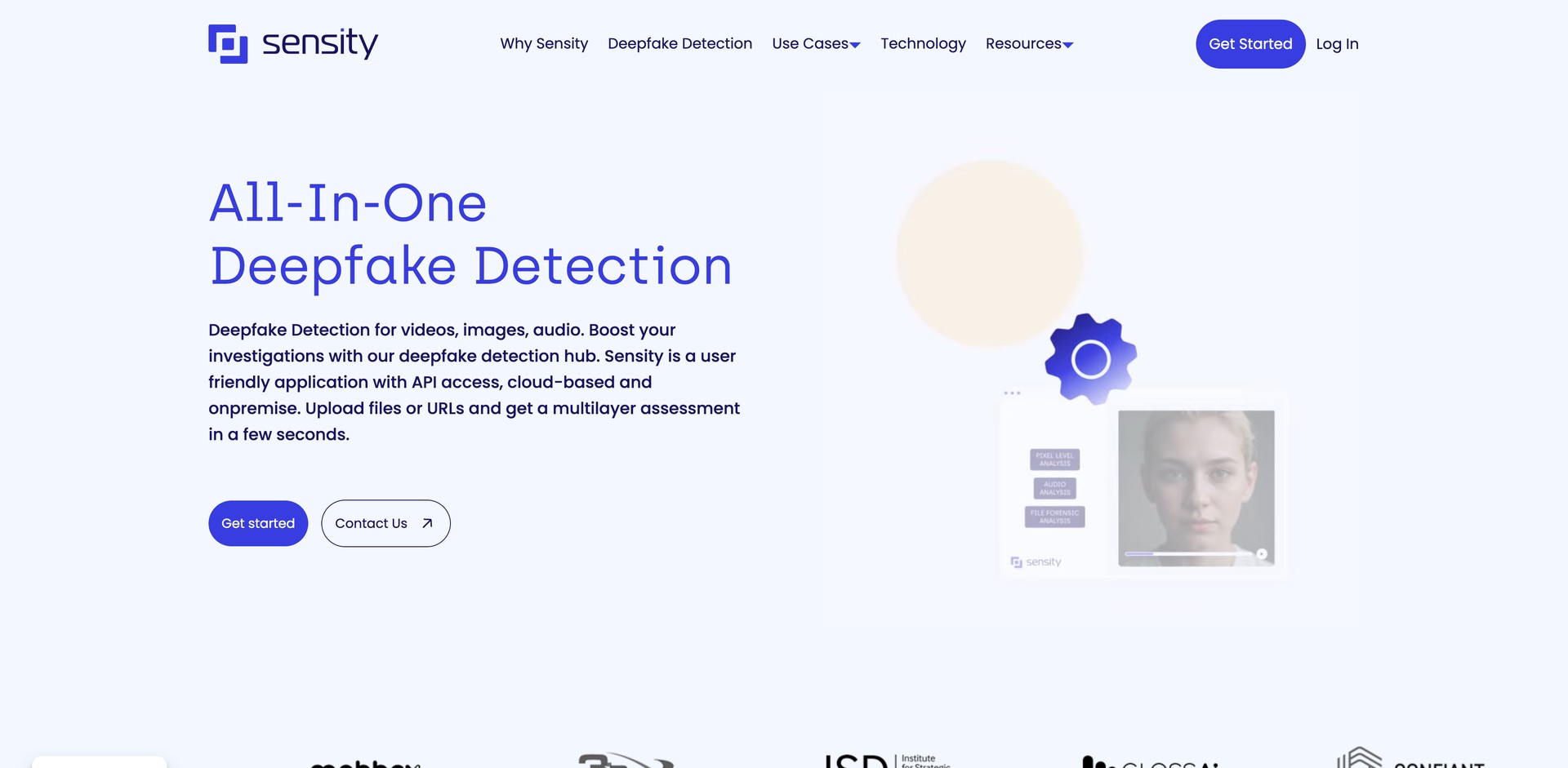 sensity.ai - Detects deepfakes in videos, images, and audio.