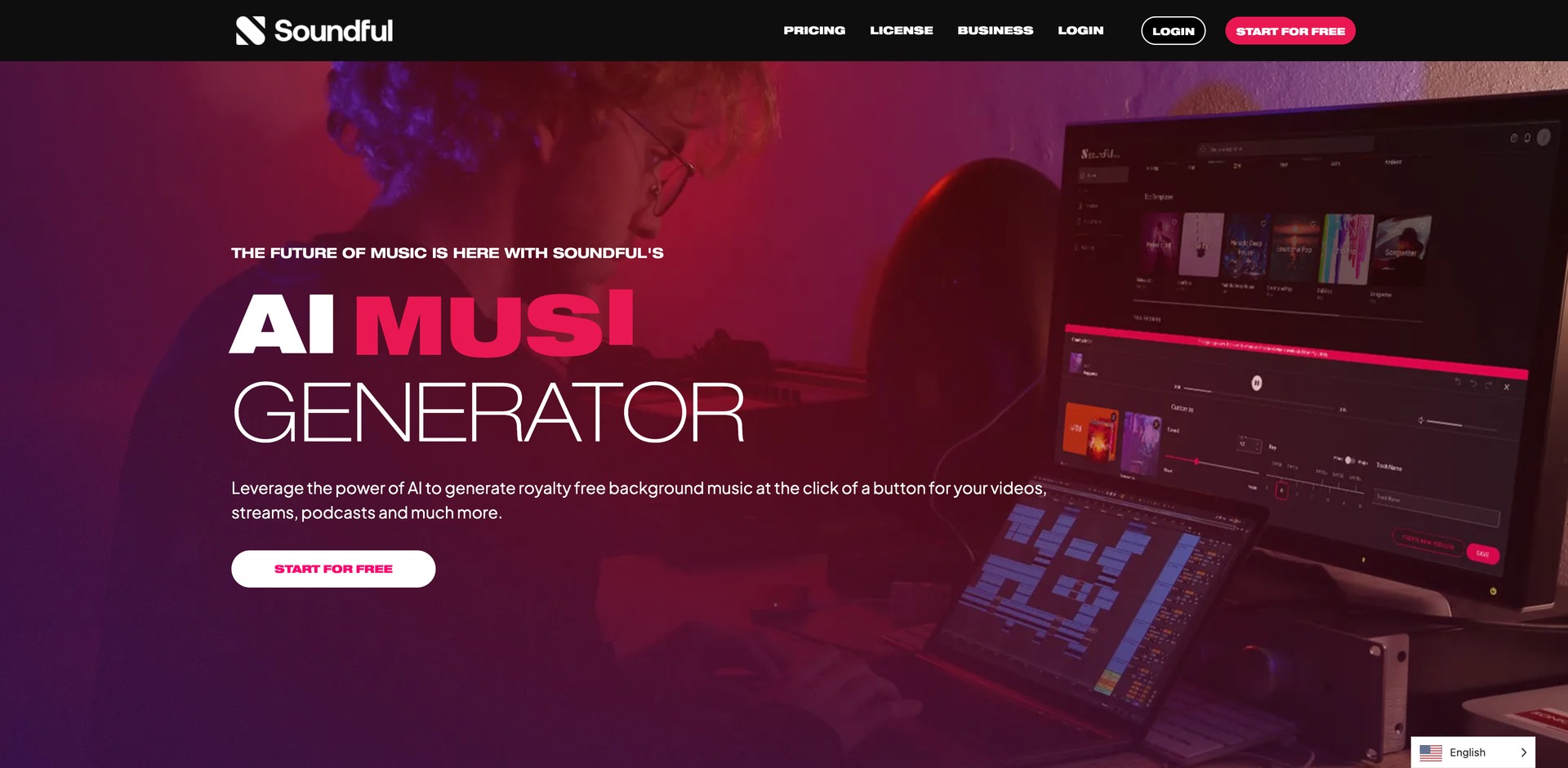 soundful.com - Royalty-free music & loop generator.