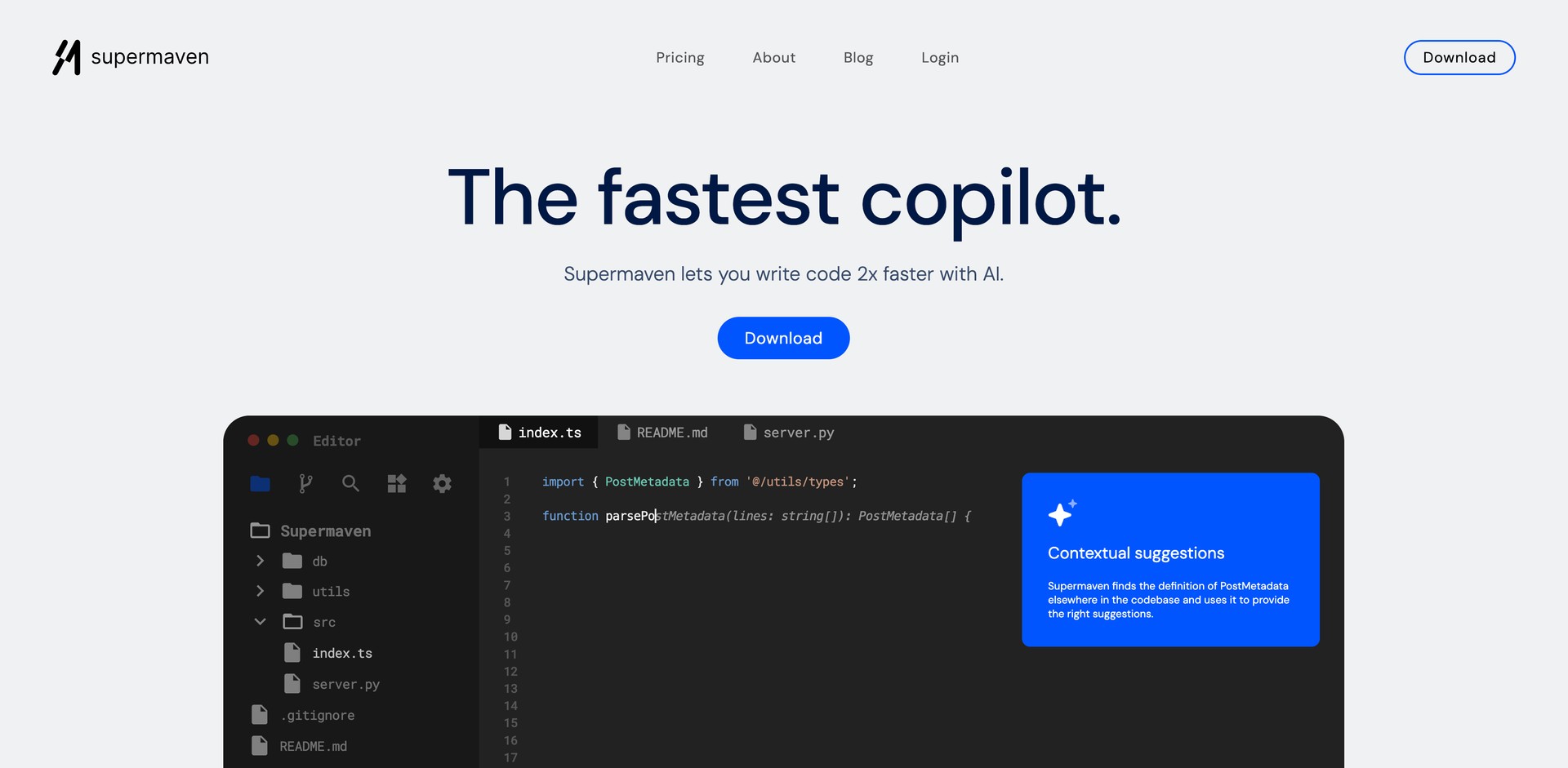 supermaven.com - Code completion tool with a 1 million token context window.