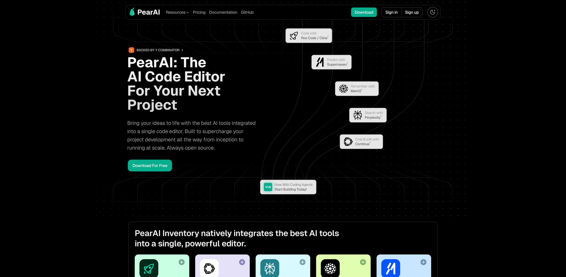 trypear.ai - Code editor with integrated tools for generation, debugging, and
