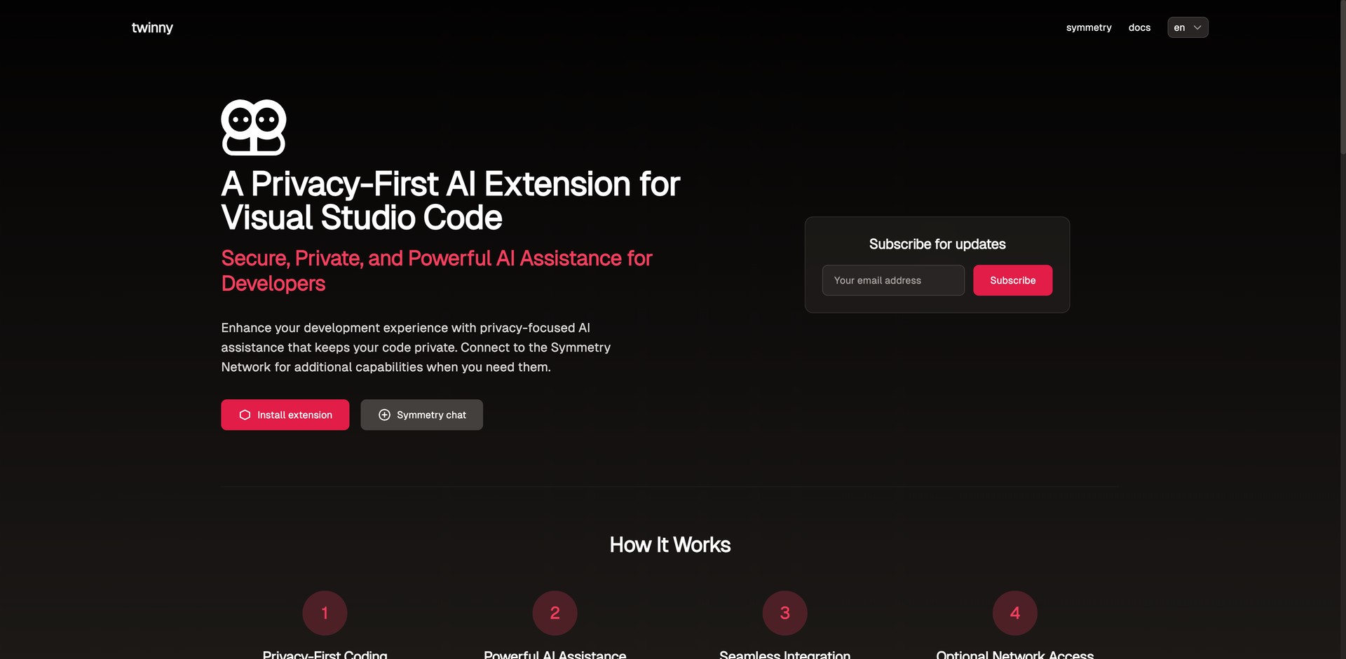 twinny.dev - Private code assistance in VS Code.