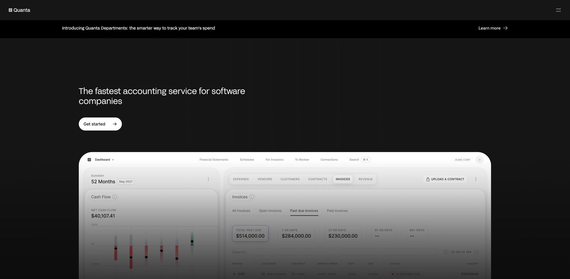 usequanta.com - Automates accounting, reporting, and tax filing for software comp